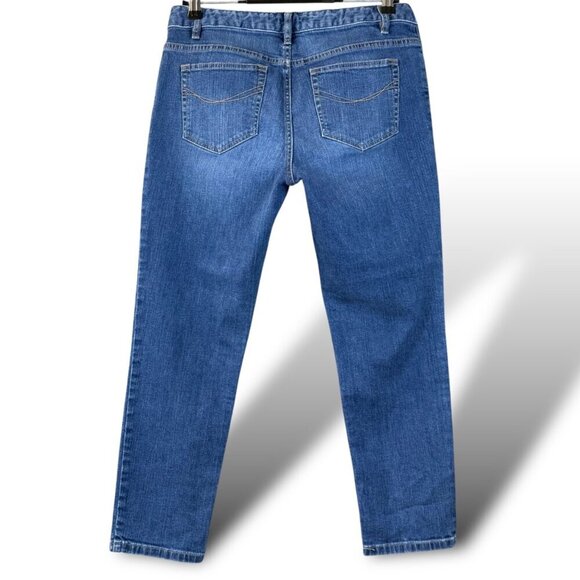 J.Jill Jeans Womens 6P Petite Medium Wash Skinny Ankle Mid-Rise Stretch Denim - Picture 6 of 12